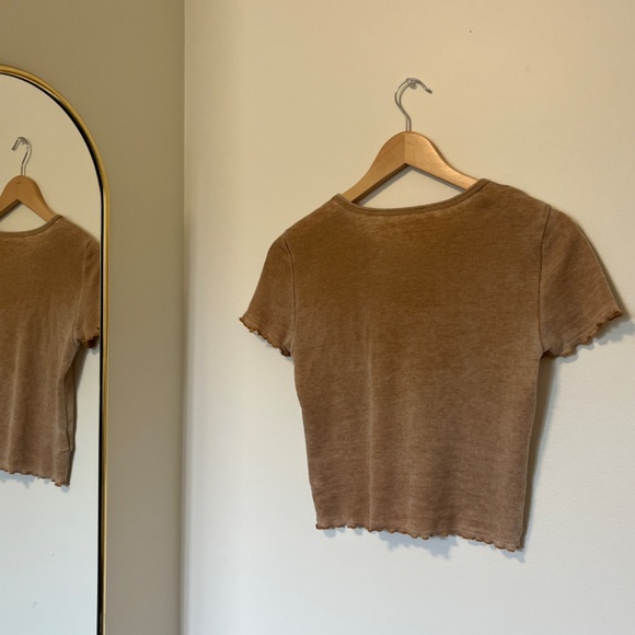 New York City Tennis Lettuce Hem Graphic Baby Tee - Picture 5 of 5